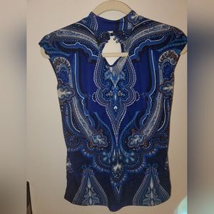 Gorgeous Blue paisley By INC